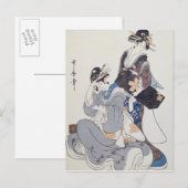 2人の女性姿 ポストカード (正面/裏面)