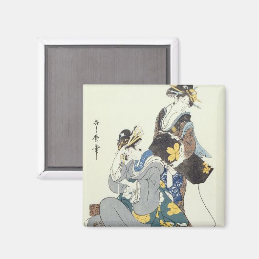 2人の女性姿 マグネット (正面/裏面)