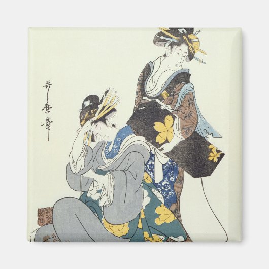 2人の女性姿 マグネット (正面)