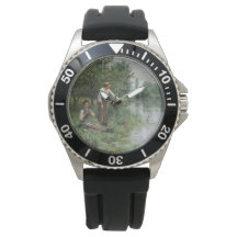 2人の女性魚釣りオンザグラスバイザリバー