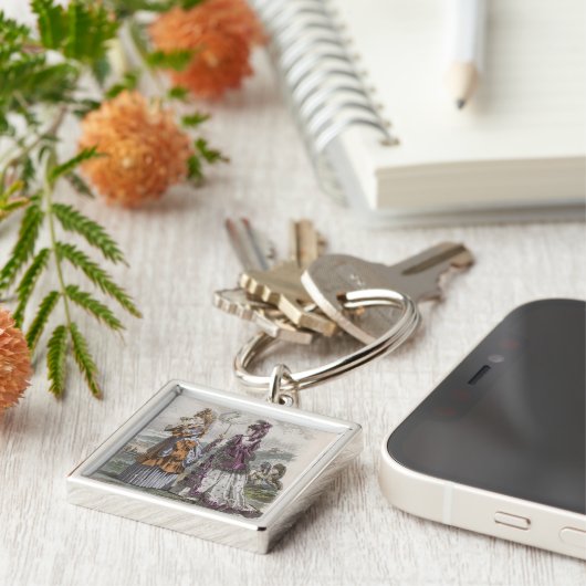 2人の女性 キーホルダー (側面)