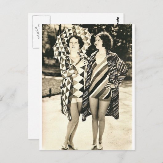 2人の女性 ポストカード (正面/裏面)