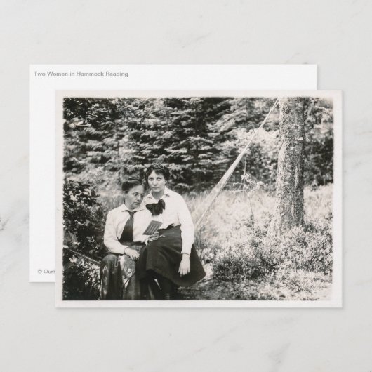 2人の女性 ポストカード (正面/裏面)