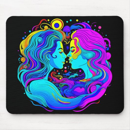 2人の女性 マウスパッド (正面)