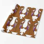 2人の女性〔占星術の〕十二宮図包装紙 ラッピングペーパー (アンロールド)