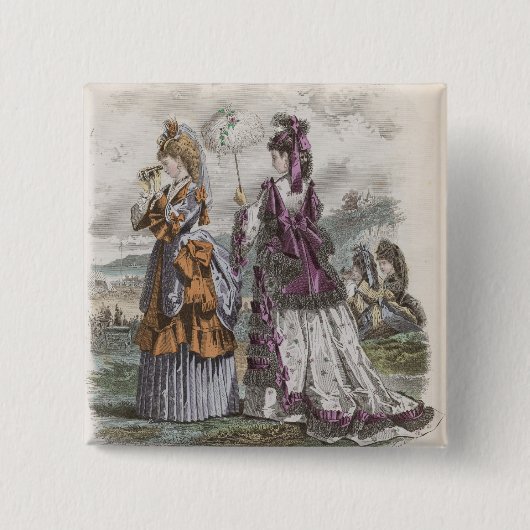 2人の女性 缶バッジ (正面)