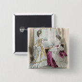 2人の女性 缶バッジ (正面&裏面)