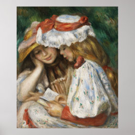 2人の女読の子のピエール=オーギュスト・ルノアール。 ポスター