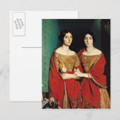 2人の姉妹、かMesdemoiselles Chasseriau ポストカード (正面/裏面)