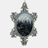 2人の姉妹 スノーフレークピューターオーナメント (左)