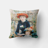 2人の姉妹、テラス・オーガストルノアール クッション (裏面)