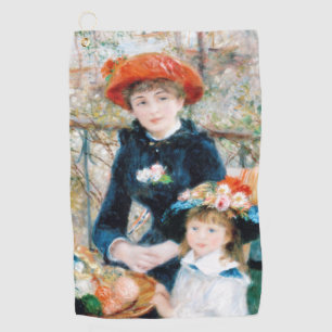 2人の姉妹、テラス・オーガストルノアール ゴルフタオル