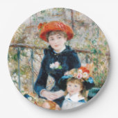 2人の姉妹、テラス・オーガストルノアール ペーパープレート (正面)