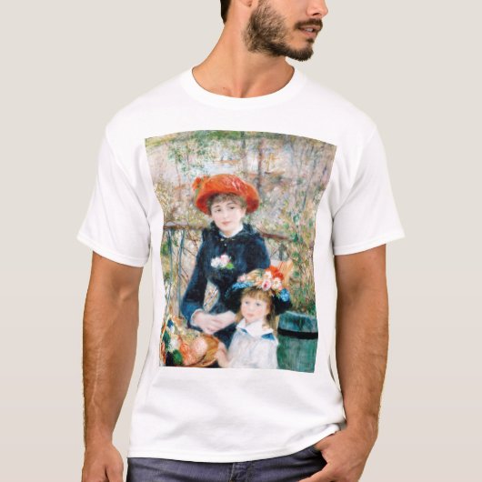 2人の姉妹、テラス・オーガストルノアール Tシャツ (正面)