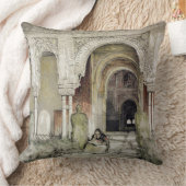 2人の姉妹(Sala de lのホールへの入口 クッション (ブランケット)