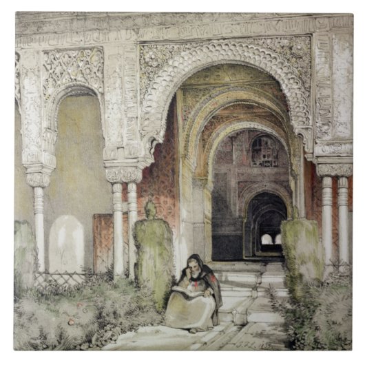 2人の姉妹(Sala de lのホールへの入口 タイル (正面)