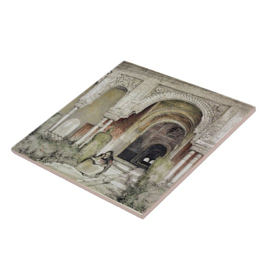 2人の姉妹(Sala de lのホールへの入口 タイル (側面)