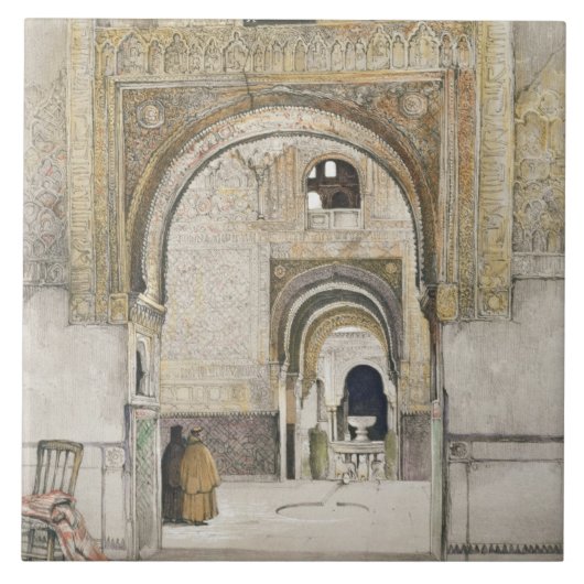 2人の姉妹(Sala de las dos Hermaのホール タイル (正面)