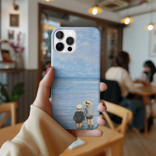 2人の子供がSkagenビーチでパドリング, PS Kroyer Case-Mate iPhoneケース