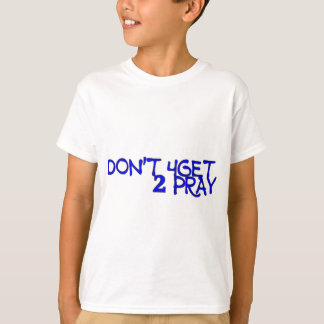 2人の子供のT祈シャツを取得しない Tシャツ