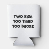 2人の子供はあまりにも壊れて疲れてクーラー 缶クーラー (裏面)