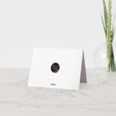 2人の子犬の友人が折り畳んだグリーティングカード カード (裏面)