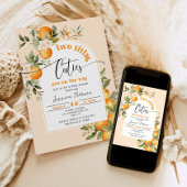 2人の小さなかわいこちゃんが双子の赤ちゃんシャワーの途中にある 招待状