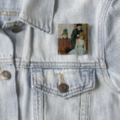 2人の小さな女の子を持つエドガー・ドガ|の女性 缶バッジ (インサイチュ)