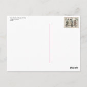 2人の小さな男遊の子とサイコロ ポストカード (裏面)