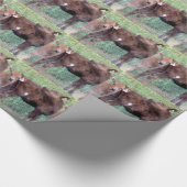 2人の小さな雌牛 ラッピングペーパー (角)