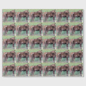 2人の小さな雌牛 ラッピングペーパー (フラット)