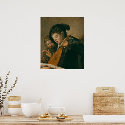 2人の少年が歌う ポスター (キッチン)