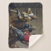 2人の少年と少女が音楽を作る(ミュージシャン) シェルパブランケット (正面)