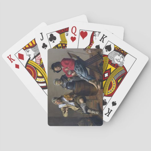 2人の少年と少女が音楽を作る(ミュージシャン) トランプ (裏面)