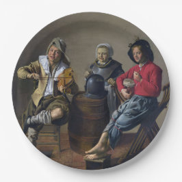 2人の少年と少女が音楽を作る(ミュージシャン) ペーパープレート