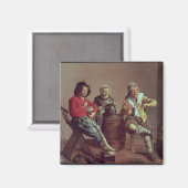 2人の少年と1人の少女が音楽を作る， 1629 マグネット (正面/裏面)