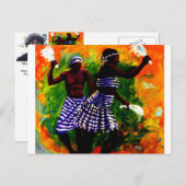 2人の恋人by MOjisola Gbadamosi Okubule ポストカード (正面/裏面)