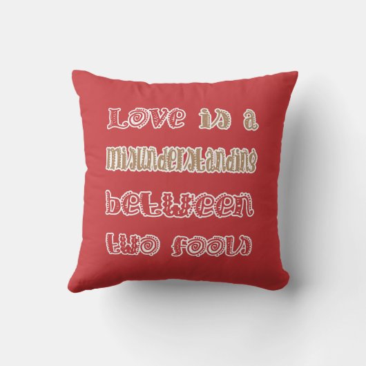 2人の愚か者の間の愛 クッション (裏面)