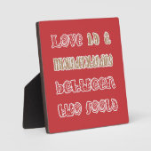 2人の愚か者の間の愛 フォトプラーク (正面)