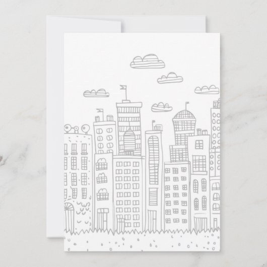 2人の救助消防車の少年たち2歳の誕生日 招待状 (裏面)