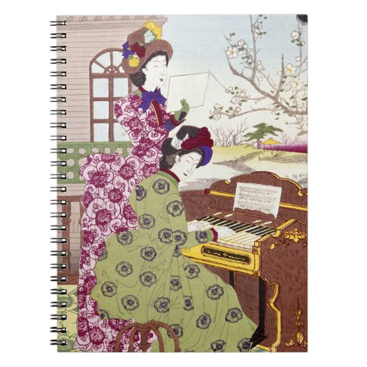 2人の日本のな女性、C1890 ノートブック (正面)