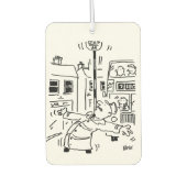 2人の棒つきキャンデーマンガ カーエアーフレッシュナー (正面)