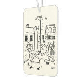 2人の棒つきキャンデーマンガ カーエアーフレッシュナー (左)