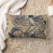 2人の武士のUkiyo-eの古く日本のな絵画 ランバークッション (ブランケット)