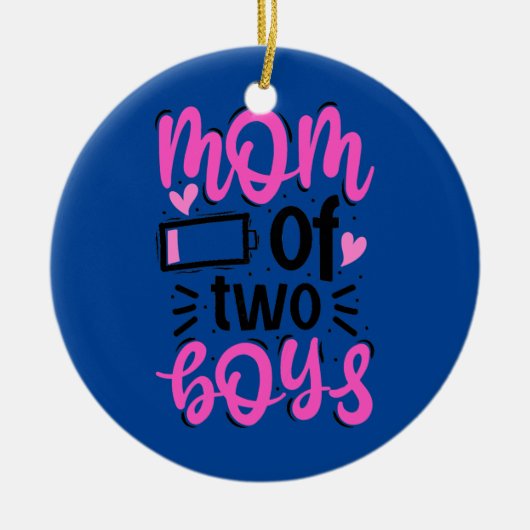 2人の母の母2人の母の母 セラミックオーナメント (正面)