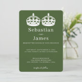 2人の王がペアクラウンをテーマにしたゲイ結婚の (スタンド正面)