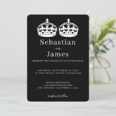 2人の王がペアクラウンをテーマにしたゲイ結婚の (スタンド正面)