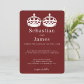 2人の王がペアクラウンをテーマにしたゲイ結婚の (スタンド正面)