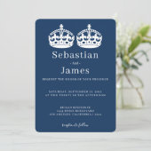 2人の王がペアクラウンをテーマにしたゲイ結婚の (スタンド正面)