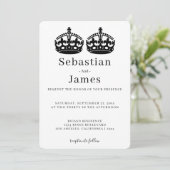 2人の王がペアクラウンをテーマにしたゲイ結婚の (スタンド正面)